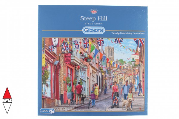 GIBSONS, G6229, 5012269062298, PUZZLE PAESAGGI GIBSONS CITTA STEEP HILL 1000 PZ
