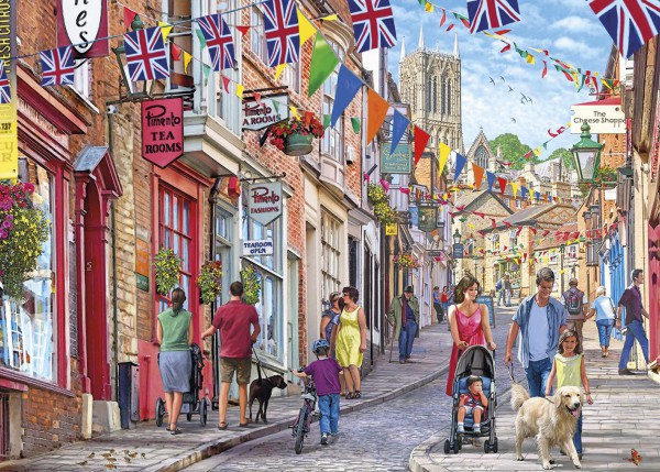 GIBSONS, G6229, 5012269062298, PUZZLE PAESAGGI GIBSONS CITTA STEEP HILL 1000 PZ