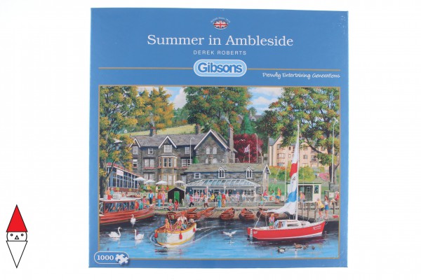 GIBSONS, G6208, 5012269062083, PUZZLE PAESAGGI GIBSONS PORTI SUMMER IN AMBLESIDE1000 PZ