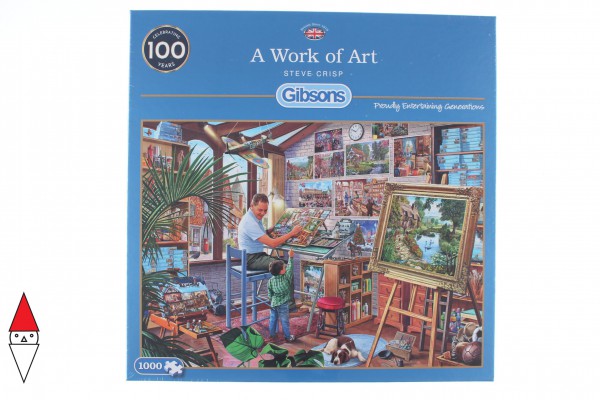 GIBSONS, G6266, 5012269062663, PUZZLE TEMATICO GIBSONS MESTIERI A WORK OF ART 1000 PZ