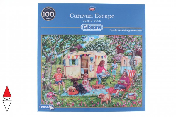 GIBSONS, G6271, 5012269062717, PUZZLE PAESAGGI GIBSONS VILLAGGI CARAVAN ESCAPES 1000 PZ