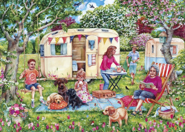 GIBSONS, G6271, 5012269062717, PUZZLE PAESAGGI GIBSONS VILLAGGI CARAVAN ESCAPES 1000 PZ