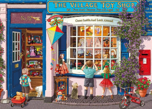 GIBSONS, G6225, 5012269062250, PUZZLE TEMATICO GIBSONS NEGOZI TEDDY BEARS AND TRICYCLES 1000 PZ