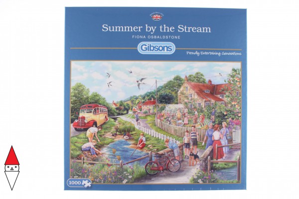 GIBSONS, G6238, 5012269062380, PUZZLE TEMATICO GIBSONS CAMPAGNA SUMMER BY THE STREAM 1000 PZ