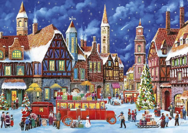 GIBSONS, G5053, 5012269050530, PUZZLE TEMATICO GIBSONS NATALE YULETIDE DELIVERIES 2X500 PZ