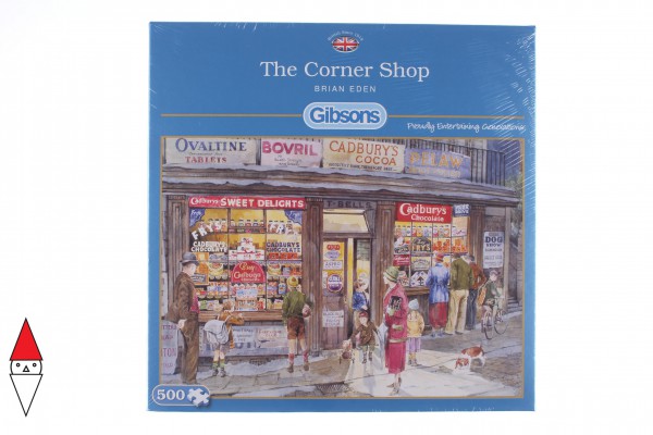 GIBSONS, G857, 5012269008579, PUZZLE TEMATICO GIBSONS NEGOZI THE CORNER SHOP 500 PZ