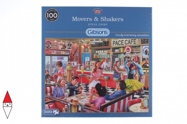 GIBSONS, G3117, 5012269031171, PUZZLE TEMATICO GIBSONS BAR RISTORANTI MOVERS AND SHAKERS 500 PZ