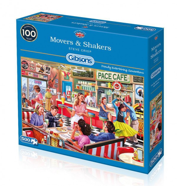 GIBSONS, G3117, 5012269031171, PUZZLE TEMATICO GIBSONS BAR RISTORANTI MOVERS AND SHAKERS 500 PZ