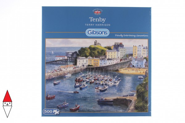 GIBSONS, G3038, 5012269030389, PUZZLE PAESAGGI GIBSONS PORTI TENBY 500 PZ