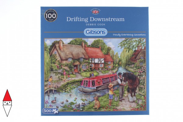 GIBSONS, G3120, 5012269031201, PUZZLE TEMATICO GIBSONS CAMPAGNA DRIFTING DOWNSTREAM 500 PZ 500 PZ