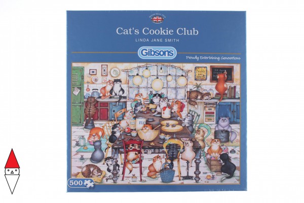 GIBSONS, G3105, 5012269031058, PUZZLE ANIMALI GIBSONS GATTI CATS COOKIE CLUB 500 PZ