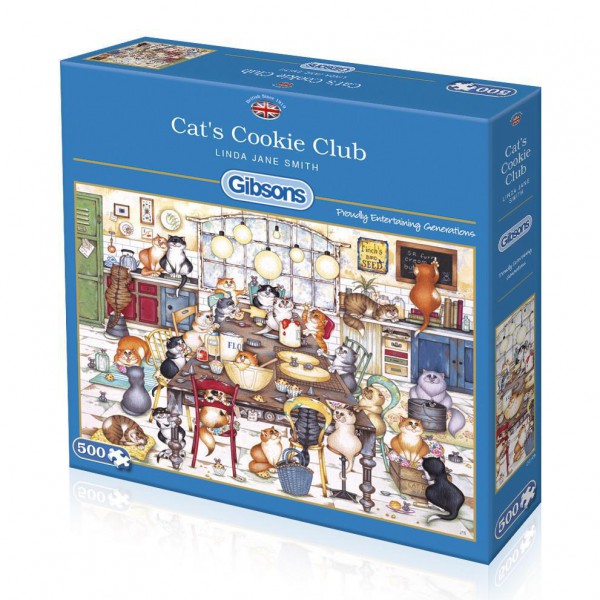 GIBSONS, G3105, 5012269031058, PUZZLE ANIMALI GIBSONS GATTI CATS COOKIE CLUB 500 PZ