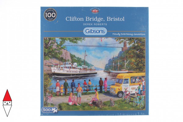GIBSONS, G3123, 5012269031232, PUZZLE PAESAGGI GIBSONS LAGHI CLIFTON BRIDGE BRISTOL 500PZ