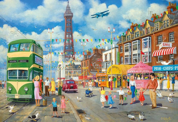GIBSONS, G3075, 5012269030754, PUZZLE PAESAGGI GIBSONS CITTA BLACKPOOL PROMENADE 500 PZ