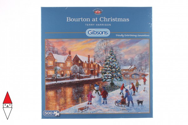 GIBSONS, G3088, 5012269030884, PUZZLE TEMATICO GIBSONS NATALE BOURTON AT CHRISTMAS 500 PZ