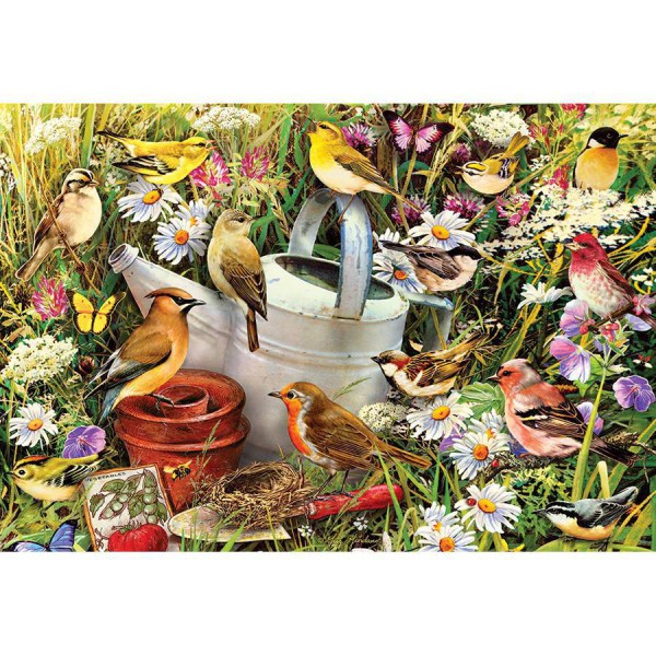 GIBSONS, G3033, 5012269030334, PUZZLE ANIMALI GIBSONS UCCELLI HIDDEN HIDEAWAY 500 PZ