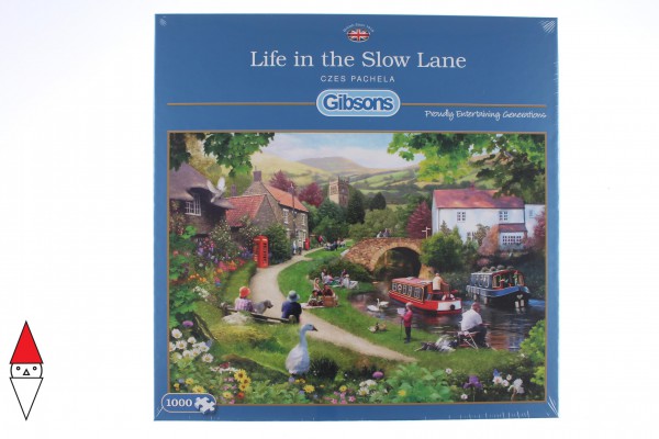 GIBSONS, G6150, 5012269061505, PUZZLE TEMATICO GIBSONS CAMPAGNA LIFE IN THE SLOW LANE 1000 PZ
