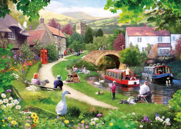 GIBSONS, G6150, 5012269061505, PUZZLE TEMATICO GIBSONS CAMPAGNA LIFE IN THE SLOW LANE 1000 PZ