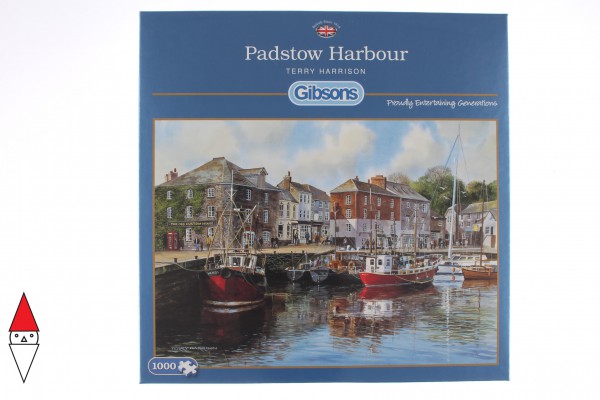 GIBSONS, G476, 5012269004762, PUZZLE TEMATICO GIBSONS PORTI PADSTOW HARBOUR 1000 PZ