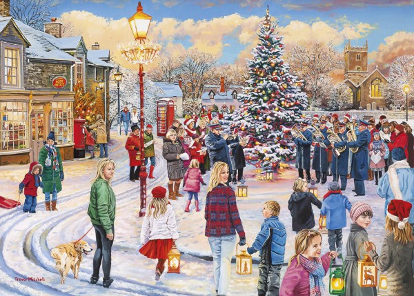 GIBSONS, G6275, 5012269062755, PUZZLE TEMATICO GIBSONS NATALE CHRISTMAS CHORUS 1000 PZ