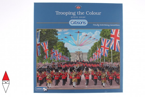 GIBSONS, G6239, 5012269062397, PUZZLE PAESAGGI GIBSONS NAZIONI TROOPING THE COLOUR 1000 PZ