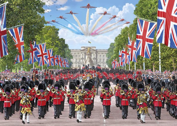 GIBSONS, G6239, 5012269062397, PUZZLE PAESAGGI GIBSONS NAZIONI TROOPING THE COLOUR 1000 PZ