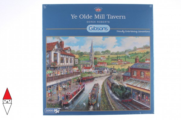 GIBSONS, G6240, 5012269062403, PUZZLE PAESAGGI GIBSONS VILLAGGI YE OLDE MILL TAVERN 1000 PZ