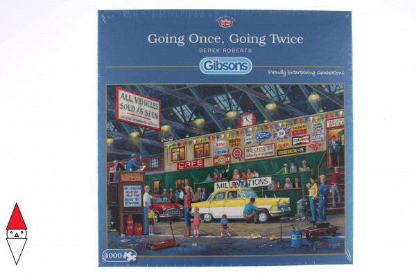GIBSONS, G6234, 5012269062342, PUZZLE TEMATICO GIBSONS NEGOZI GOING ONCE GOING TWICE 1000 PZ