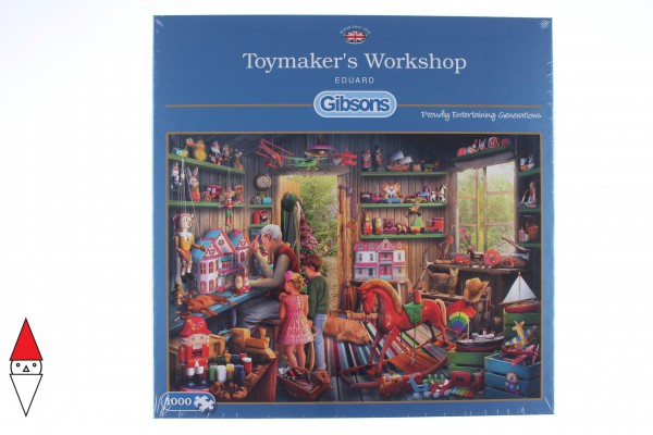GIBSONS, G6249, 5012269062496, PUZZLE TEMATICO GIBSONS MESTIERI TOYMAKERS WORKSHOP 1000 PZ