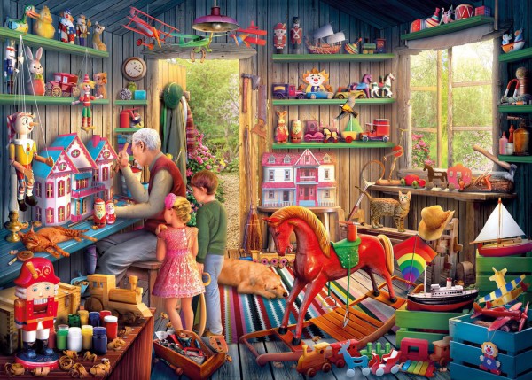 GIBSONS, G6249, 5012269062496, PUZZLE TEMATICO GIBSONS MESTIERI TOYMAKERS WORKSHOP 1000 PZ
