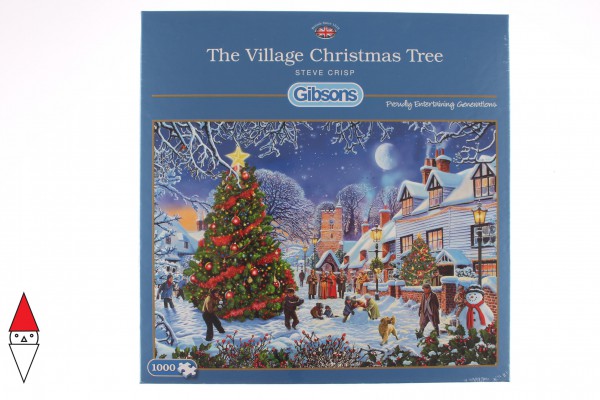 GIBSONS, G6224, 5012269062243, PUZZLE TEMATICO GIBSONS NATALE THE VILLAGE CHRISTMAS TREE 1000 PZ
