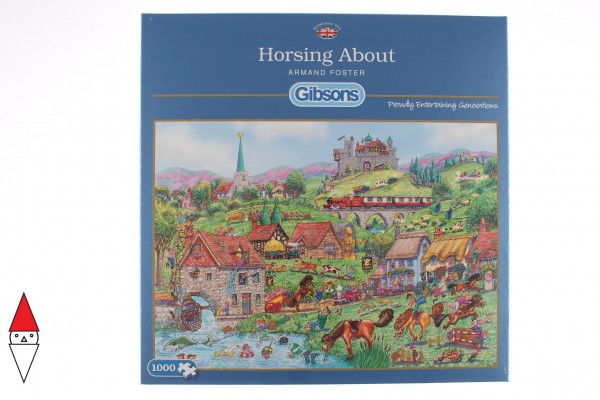 GIBSONS, G6235, 5012269062359, PUZZLE TEMATICO GIBSONS CAMPAGNA HORSING ABOUT 1000 PZ