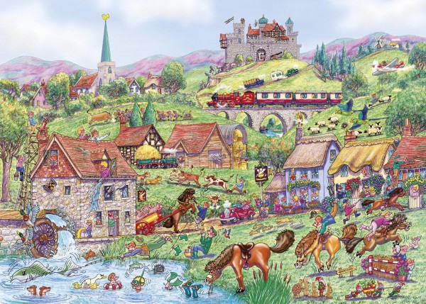 GIBSONS, G6235, 5012269062359, PUZZLE TEMATICO GIBSONS CAMPAGNA HORSING ABOUT 1000 PZ