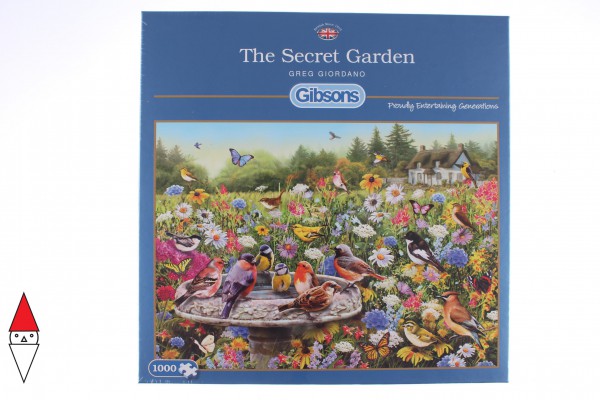 GIBSONS, G6183, 5012269061833, PUZZLE ANIMALI GIBSONS UCCELLI THE SECRET GARDEN 1000 PZ
