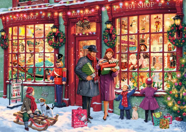 GIBSONS, G6252, 5012269062526, PUZZLE TEMATICO GIBSONS NATALE CHRISTMAS TOY SHOP 1000 PZ