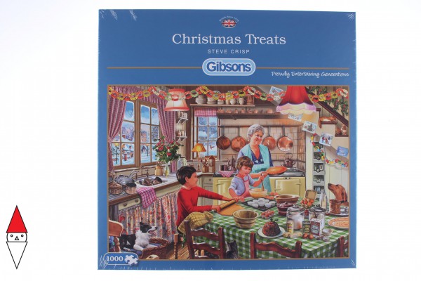 GIBSONS, G6253, 5012269062533, PUZZLE TEMATICO GIBSONS NATALE CHRISTMAS TREATS 1000 PZ