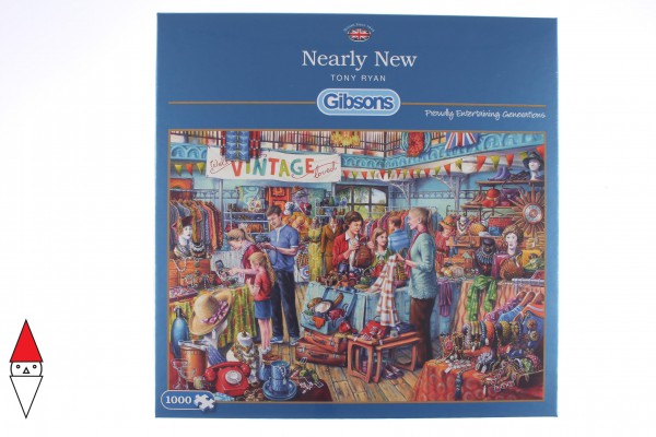 GIBSONS, G6230, 5012269062304, PUZZLE TEMATICO GIBSONS NEGOZI NEARLY NEW 1000 PZ