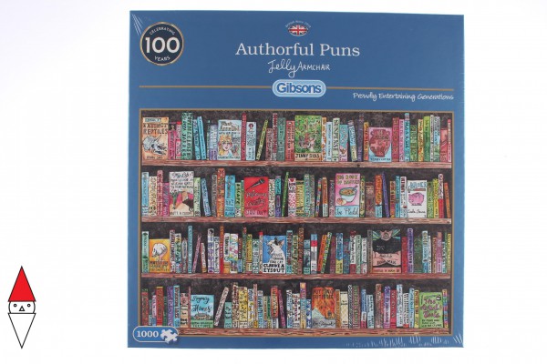 GIBSONS, G6257, 5012269062571, PUZZLE OGGETTI GIBSONS VINTAGE AUTHORFUL PUNS 1000 PZ