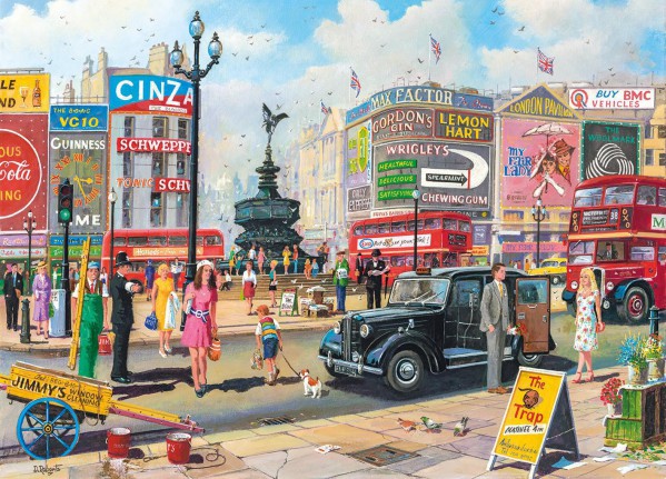 GIBSONS, G6256, 5012269062564, PUZZLE TEMATICO GIBSONS CITTA PICCADILLY LONDRA 1000 PZ