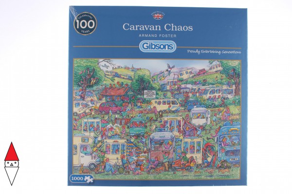 GIBSONS, G6258, 5012269062588, PUZZLE TEMATICO GIBSONS ESTATE CARAVAN CHAOS 1000 PZ