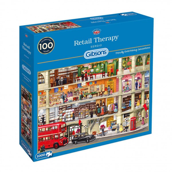 GIBSONS, G6262, 5012269062625, PUZZLE TEMATICO GIBSONS NEGOZI RETAIL THERAPY 1000 PZ