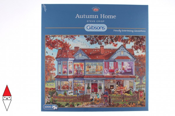 GIBSONS, G6223, 5012269062236, PUZZLE TEMATICO GIBSONS INTERNI AUTUMN HOME 1000 PZ