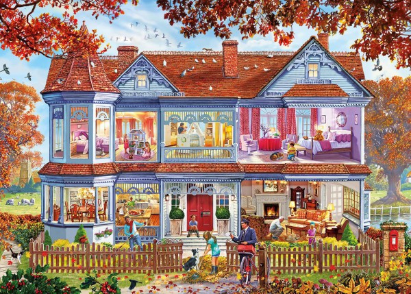 GIBSONS, G6223, 5012269062236, PUZZLE TEMATICO GIBSONS INTERNI AUTUMN HOME 1000 PZ