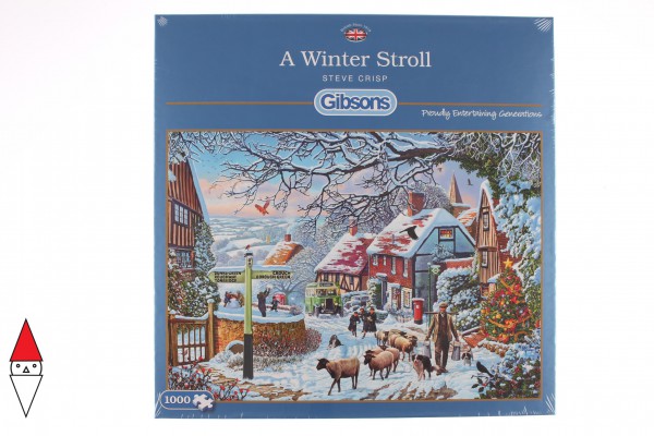 GIBSONS, G6250, 5012269062502, PUZZLE TEMATICO GIBSONS NATALE A WINTER STROLL 1000 PZ