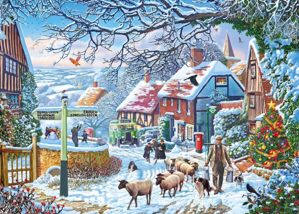 GIBSONS, G6250, 5012269062502, PUZZLE TEMATICO GIBSONS NATALE A WINTER STROLL 1000 PZ