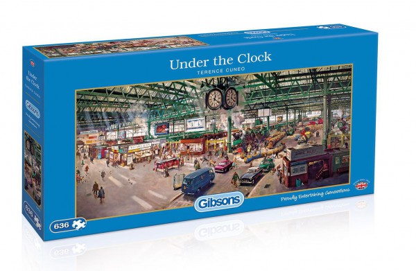GIBSONS, G4032, 5012269040326, PUZZLE MEZZI DI TRASPORTO GIBSONS TRENO UNDER THE CLOCK STAZIONE 636 PZ