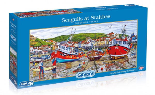 GIBSONS, G4045, 5012269040456, PUZZLE PAESAGGI GIBSONS PORTI SEAGULLS AT STAITHES 636 PZ