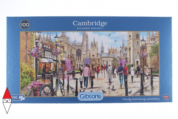GIBSONS, G4047, 5012269040470, PUZZLE PAESAGGI GIBSONS CITTA CAMBRIDGE 636 PZ