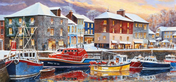 GIBSONS, G4039, 5012269040395, PUZZLE PAESAGGI GIBSONS PORTI PADSTOW IN WINTER 636 PZ