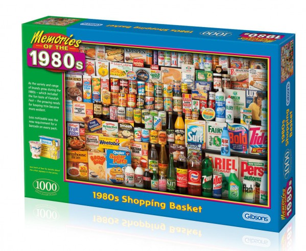 GIBSONS, G7034, 5012269070347, PUZZLE OGGETTI GIBSONS VINTAGE 1980S SHOPPING BASKET 1000 PZ